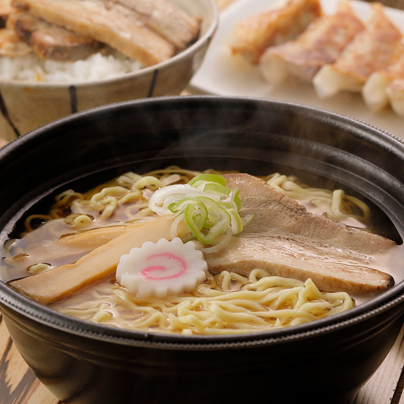 河京」喜多方ラーメンレンジ麺 しょうゆ味4個セット【送料込み