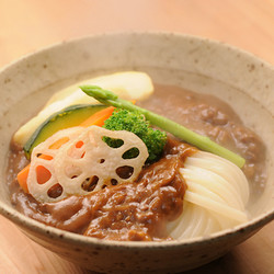 「亀城庵」 特製カレーうどん5人前【送料込み】