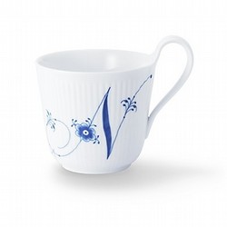 ［ロイヤル コペンハーゲン］ブルーフルーテッド プレイン アルファベットマグ N