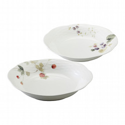 ［ナルミ］ルーシーガーデン　ペアオーバルプレートセット